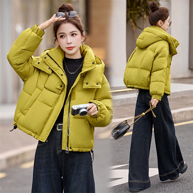 现货！2025冬季新款白鸭绒羽绒服女图片
