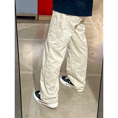 【有货】卡其色工装裤男美式vintage裤子宽松直筒KZD43LL-P45，男装工装外套，星座1007（原301D）