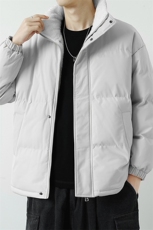 立领羊羔绒棉衣加绒加厚保暖面包服外套男女纯色棉袄M066-特价P56，男装棉衣，电商A007