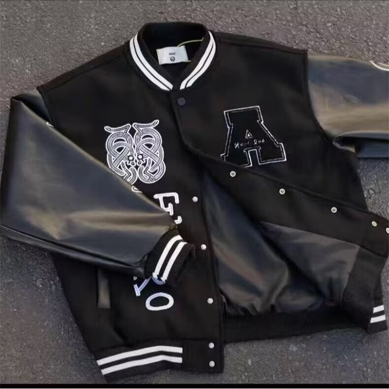 A202-P65文艺ins流行慵懒新款气质高街重工刺绣棒球服日系，女装职业装，电商B323A