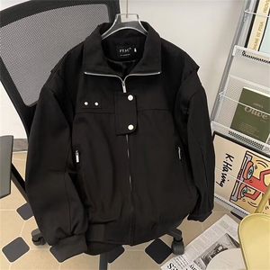美式底特律工装夹克男春新款潮牌宽松休闲小众解构外套W6476-P92图片