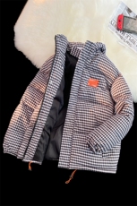 2023加厚格子棉衣男女棉服连帽面包服棉袄外套3332-P100控148，男装棉衣，星座207