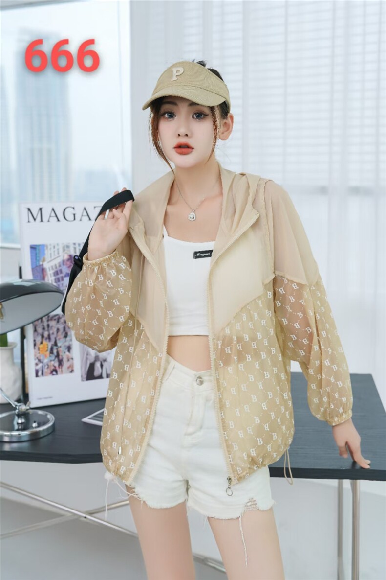 2025年夏季修身型防晒衬衣连帽,女装衬衫,翩雅女装供货