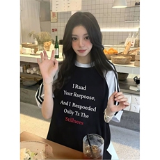 抖音得物品质二开240克宽松纯棉美式潮牌插肩三杠织带短袖T恤，男装T恤，电商A486