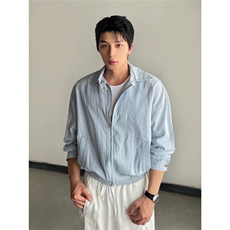 条纹翻领夹克男女2025春秋冬季宽松休闲百搭ins长袖外套JK50，男装夹克，星座516A
