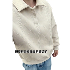 薄款改加绒特批P48无差价冬抖音银狐绒翻领卫衣男W5022J加绒，男装卫衣，电商A001-1