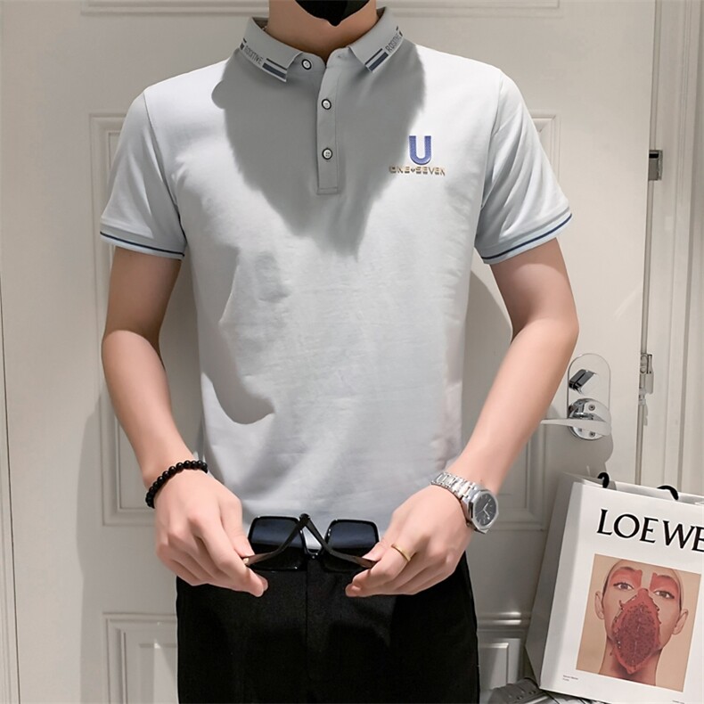 3001-特P35夏季精神小伙短袖t恤男半袖修身潮流男士衫潮牌,男装T恤,电商D310B-1