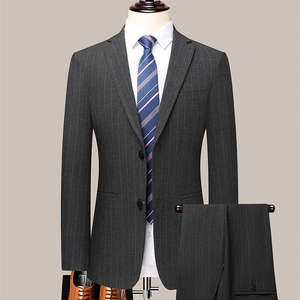 ASD6909秋季新款男士西服礼服西装修身商务休闲男装西服两件套装图片
