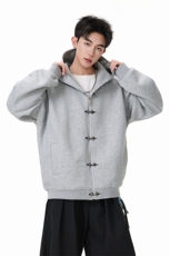 2026春款美式复古Cleanfit飞机扣设计感拉链卫衣AW002-P75-控129，男装卫衣，星座216(原A116)
