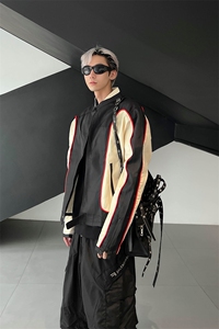 B221 美式ins高街暗黑痞帅型男机车服外套上衣 SY2306-P90控118图片