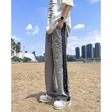 夏季薄款户外速干条纹休闲裤男士宽松直筒百搭运动裤，男装休闲裤，星座410-7