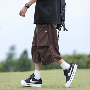 冲锋短裤男士韩版潮流高街帅百搭口袋2024夏季ins五分裤K5607-P31图片