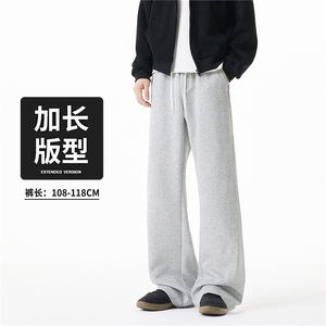 GENIOLAMODE美式灯芯绒重磅运动卫裤男士秋冬季新款宽松休闲裤子图片