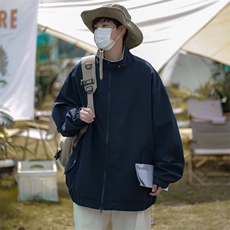 夹克男韩版潮流拼色痞帅2026春秋新款ins宽松百搭外套W4539-P55，男装夹克，星座412