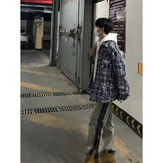 【有货】cleanfit蓝色小香风外套男高级感痞帅夹克W1042LL-特P58，男装夹克，星座1007（原301D）