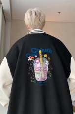 摇粒绒棒球服男大码开衫卫衣男夹克BF86332-P65，男装夹克，电商A040