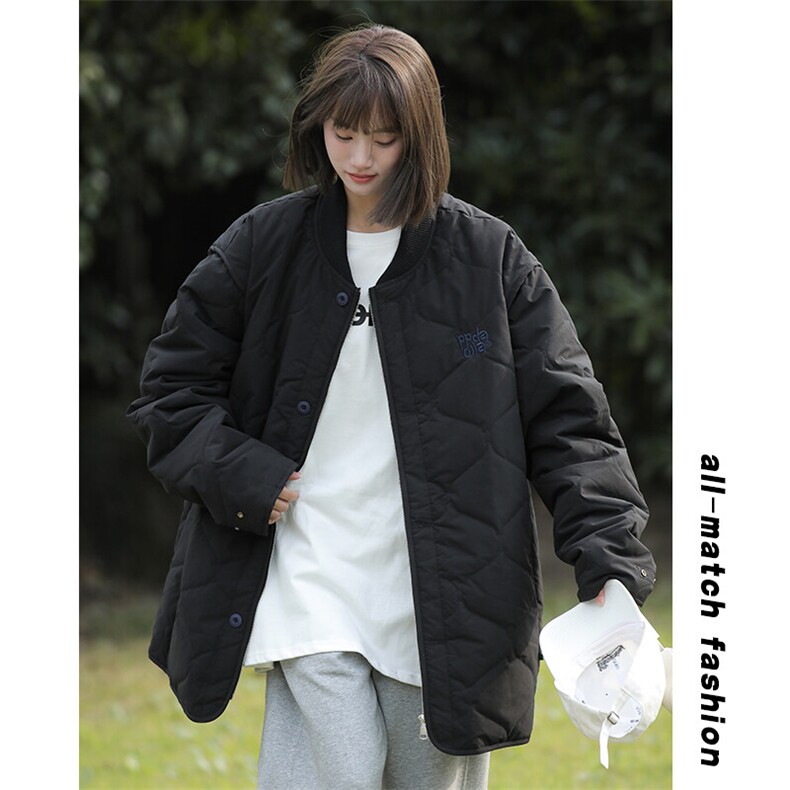冬新重工刺绣棒球服男女同款棉服大码棉衣棉袄保暖外套M52-P145图片