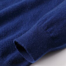 XF-JY19083男士冬季新款长袖拉链纯山羊绒针织衫休闲P600图片