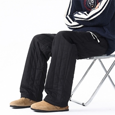 8XL-M加厚夹棉保暖长裤棉麻绗缝竖格休闲裤加棉棉裤K9111P68控88，男装棉衣，电商D206-1