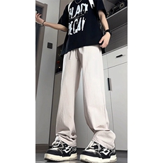 休闲裤男夏薄款宽松慵懒亚麻裤直筒运动裤大码冰丝棉麻裤KZ043P55，男装休闲裤，电商B312