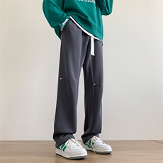港风秋冬长裤美式高街卫裤宽松休闲针织拖地卫裤K23308-P40控58，男装休闲裤，星座717