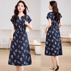 高冷御姐风连衣裙夏季女装通勤穿搭中年减龄裙子，女装连衣裙，姿衣坊