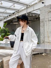 春款刺绣下摆抽绳外套，其它，茜娅图seattle