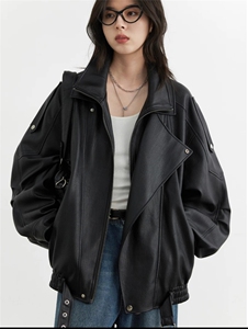 杨树林同款复古宽松显瘦美式夹克图片