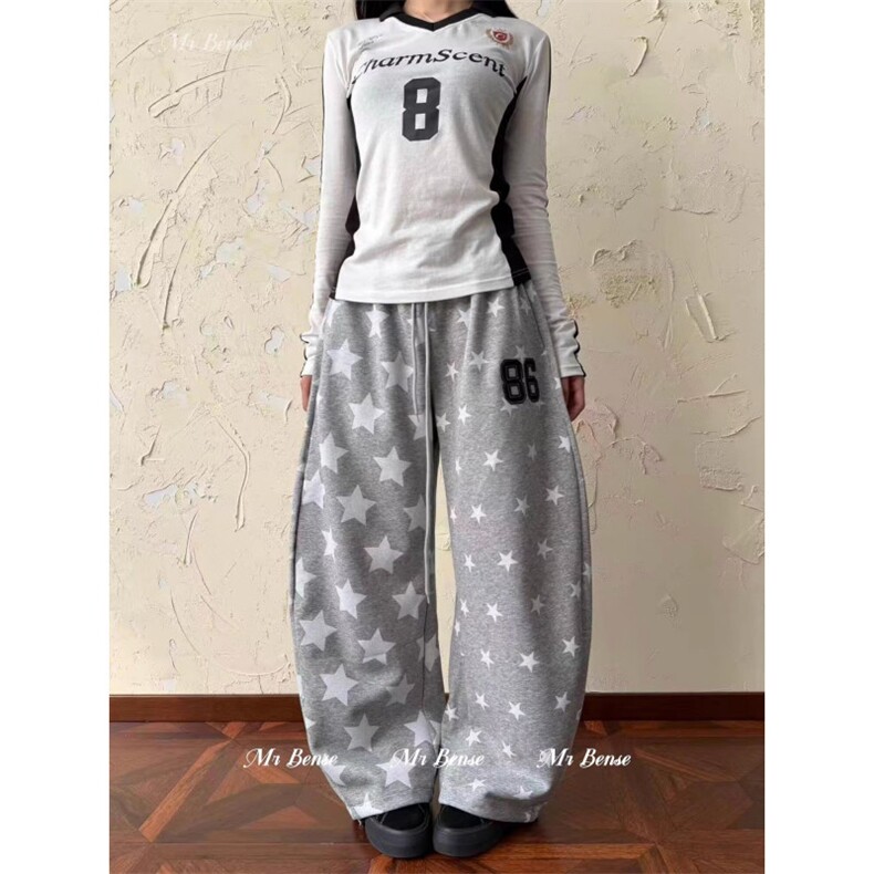 1506-1/KW341/P52新款宽松休闲裤男韩版潮流百搭裤子，男装休闲裤，星座1506-1