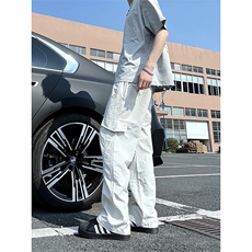 A178三防面料2025新款工装裤宽松直筒XK309P45限价78，男装休闲裤，电商A178