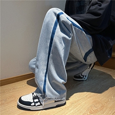 开春新品美式高街牛仔裤休闲裤直筒潮男长裤N01621-P43，男装牛仔裤，星座308B-1