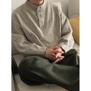 亨利领毛衣男款冬季保暖休闲内搭打底衫痞帅男士针织衫 MM578图片