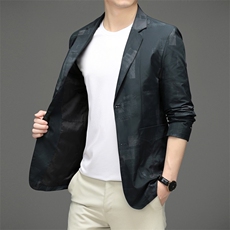 中青年男式2023春秋纯色西装男装西服外套宽松商务休闲男装P145，男装西服，星座1105-3