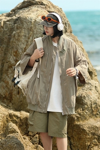 露营海 电商A188-DW3301-TP68 100锦纶 夏宽松短袖T恤衬衫控114图片