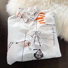 长袖衬衫男港风日系春季韩版潮流帅气衬衣CS015P28，男装衬衫，星座1116-2