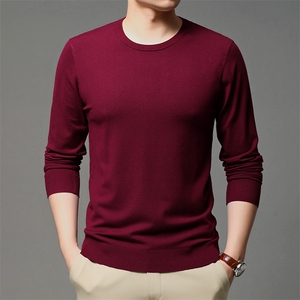 爸爸加厚针织衫毛衣男中年圆领男中年休闲新款秋冬装HPN8631-P60图片