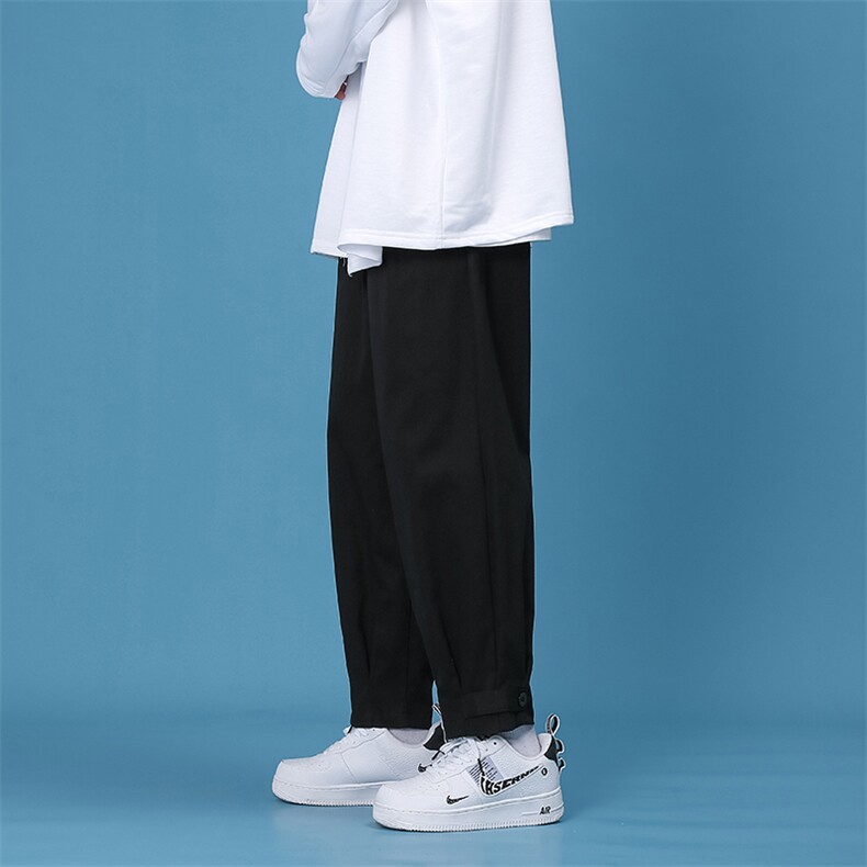 纯色冰丝裤子男夏薄款韩版休闲长裤宽松直筒速干运动裤K1187-P28,男装休闲裤,星座512-2