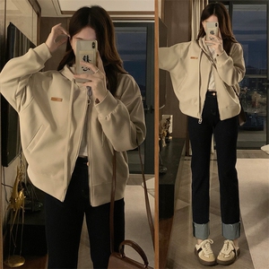 A381-P92 秋季开衫卫衣女2024新款春秋外套短款小个子上衣春秋季图片