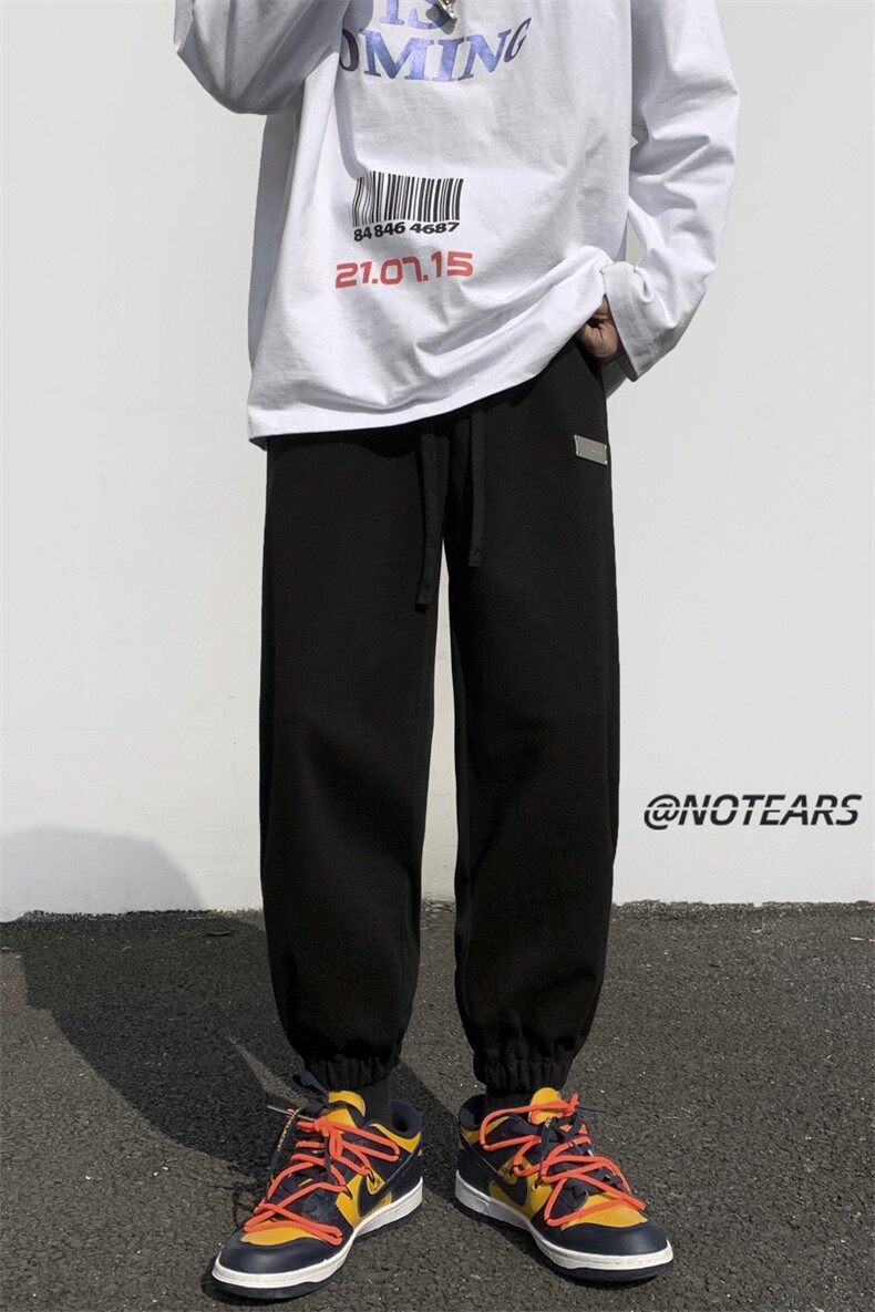 2024春季新款直播宽松束脚休闲运动裤KZ07-P58控89,男装休闲裤,星座914-3