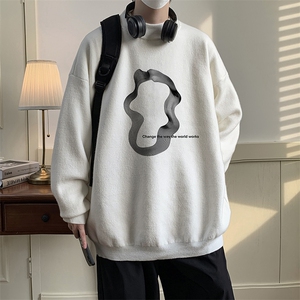 半高领毛衣男大码胖子针织衫毛线衣 M18390-P45 加绒款-P65图片
