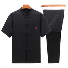 男士2023夏装套装风夏季新款短袖上衣唐装两件套潮流休闲男装，男装民族服装，电商B212（原钱塘6029）