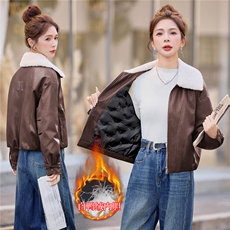 2025年冬季时尚休闲保暖优雅pu羽绒服，女装羽绒服，依恋蒂丝
