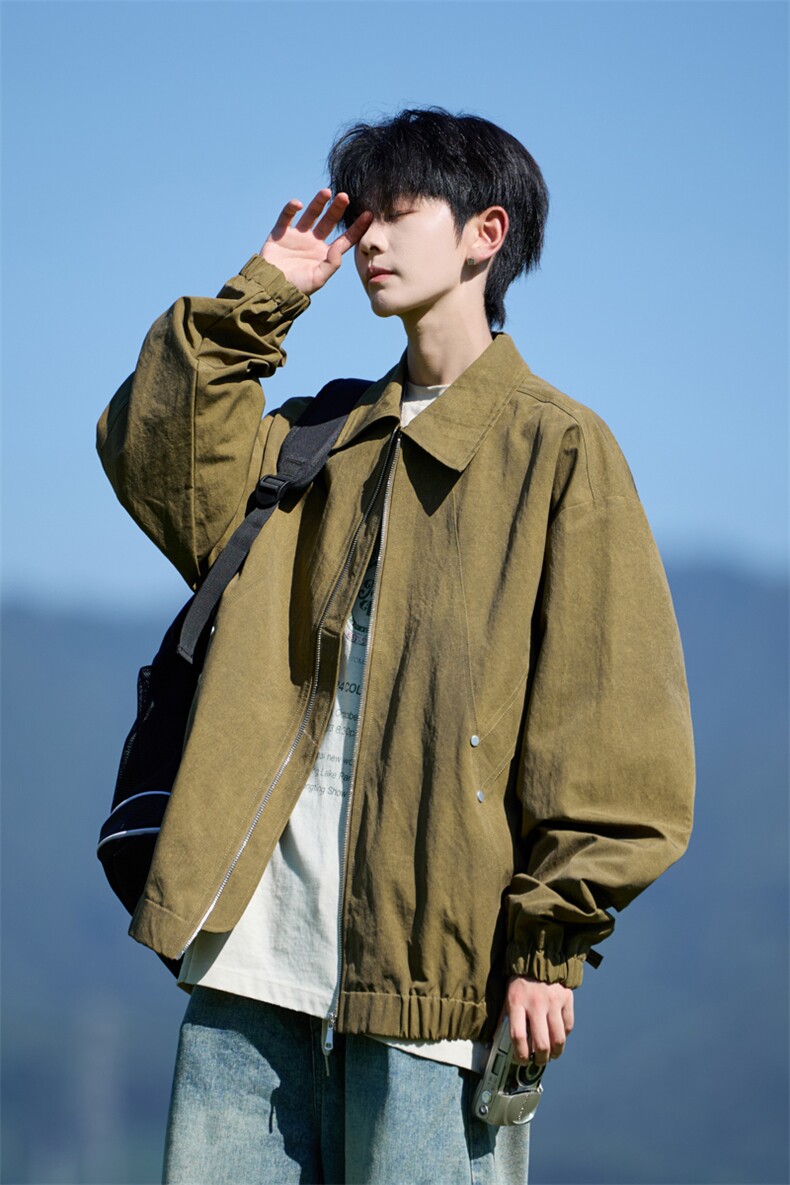 JK8865-P78L-9XL2025秋冬新款大码翻领夹克外套控128,男装夹克,星座109