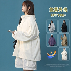UPF100+有报告凉感轻薄透气套装防晒服两件套HS622-P75，男装防晒衣，星座1206（原A206）