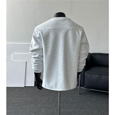 美式蜂窝红标限定基础打底衫休闲T恤刺绣圆领长袖D495特P25，男装T恤，电商A335-1（原A458）