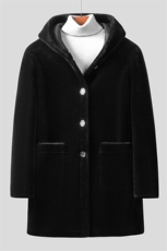 X1808冬季新款羊剪绒外套男羊毛风衣商务皮草男装P700，男装皮衣，电商B360