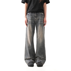 903-AK118-特60 【89】  S-XXL   深蓝复古牛仔裤  现货！3图片