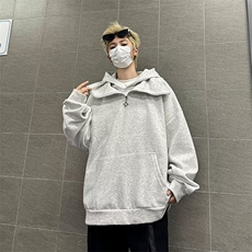 高品质秋款男双层连帽卫衣宽松休闲外套WY46P50，男装卫衣，星座1013-1
