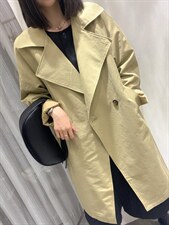韩系简约风衣，女装风衣，琦琦依轩