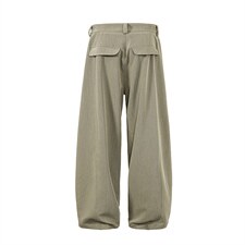 春夏美式高街褶皱休闲裤男女西裤直筒垂感裤子潮牌百搭阔腿长裤子，男装西裤，电商A443